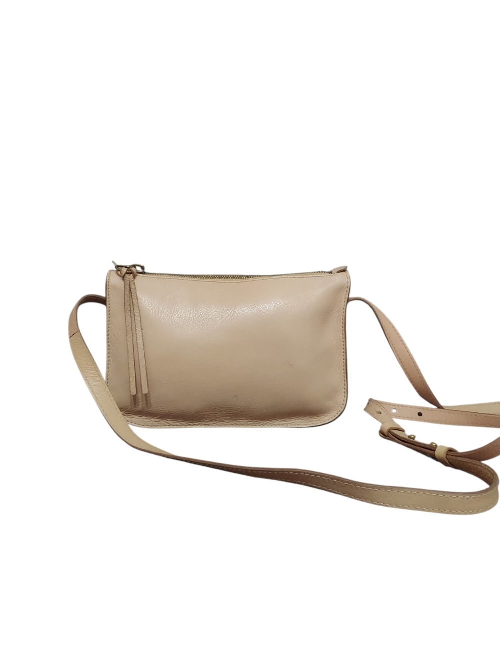 Madewell The Simple Leather Crossbody With Brass Hardware